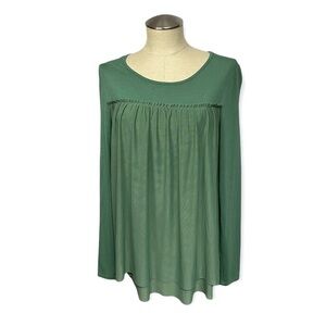 Matilda Jane Green Long Sleeve A New Leaf Top Small